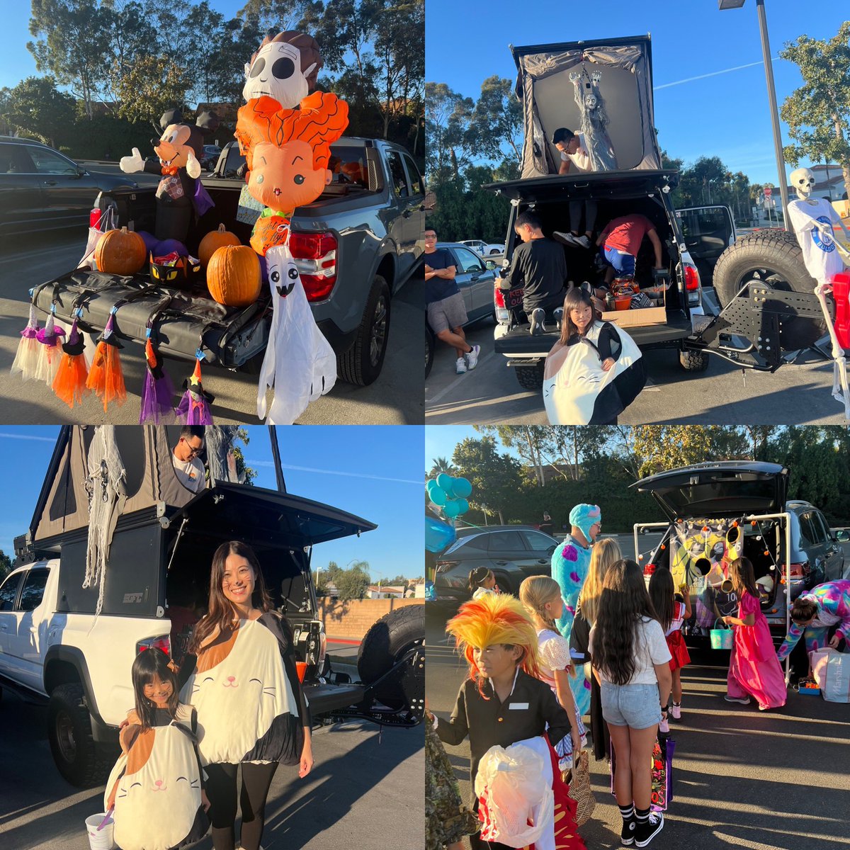 PrincipalDrKim's tweet photo. Trunk or Treat was a hit! We had SO much fun! Thank you to our amazing community of volunteers for organizing this special event and to our OCSD for keeping us safe! @BergesonElem @CapoUnified https://t.co/9UWeDGO0Qs