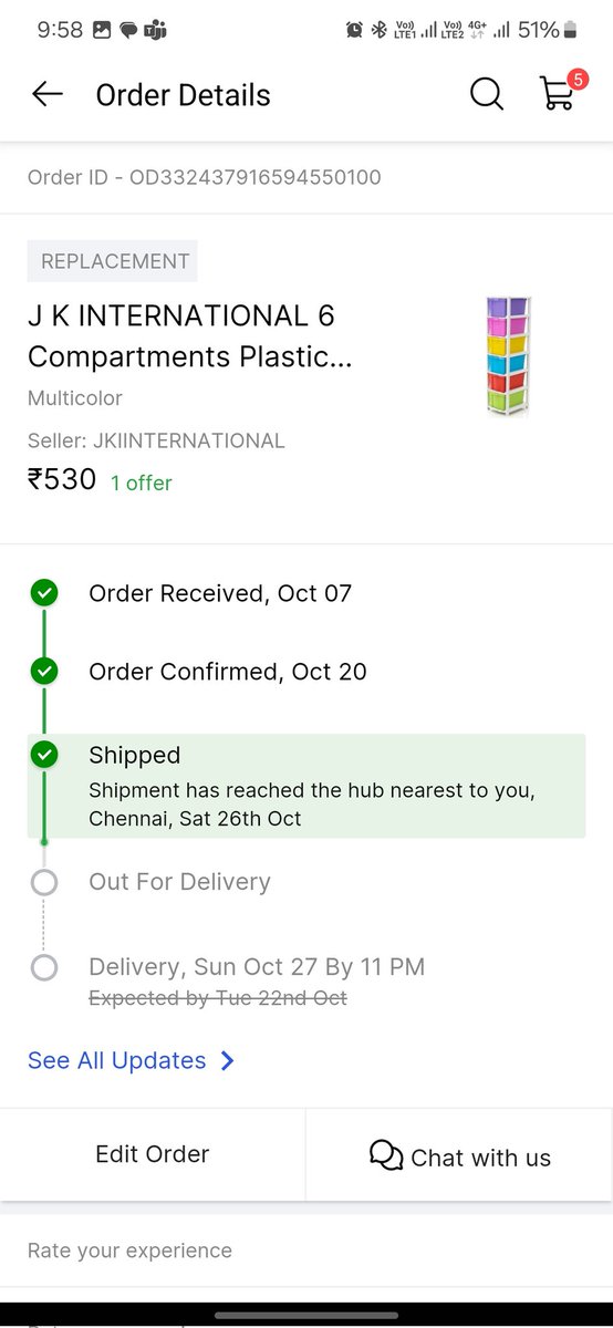 catchThenappan's tweet photo. @flipkartsupport @Flipkart I am amazed at the amount of ridicule your team is capable of. And the audicity to say that if i wish to cancel i can but i should not expect a refund! Why? Because you are not able to deliver on time???? https://t.co/YwEHrE5ZbR