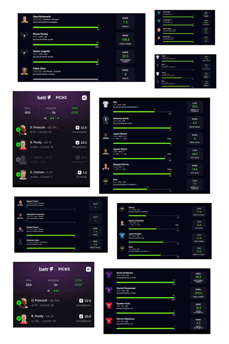 SyndicateBets_'s tweet photo. Again….Syndicate Sundays are just better!

Legacy day and these are just the official slips from our sharps!

Kitchen crew cooked too!

Get in now!!!!!!

#betr #parlayplay #prizepicks #GamblingsTwitter  #GambingX https://t.co/QF0TeAxsZl