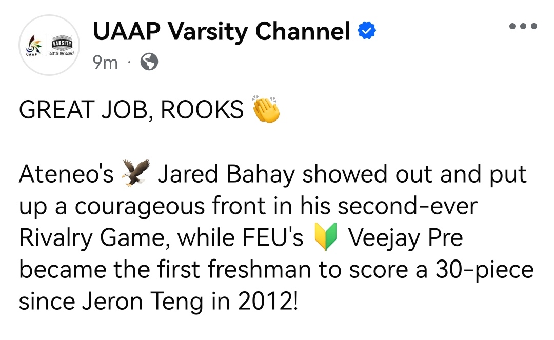 jigs10orio's tweet photo. @ompongski @dudeparechong12 They missed the RJ 33pt game? https://t.co/X2SeDTXDOd