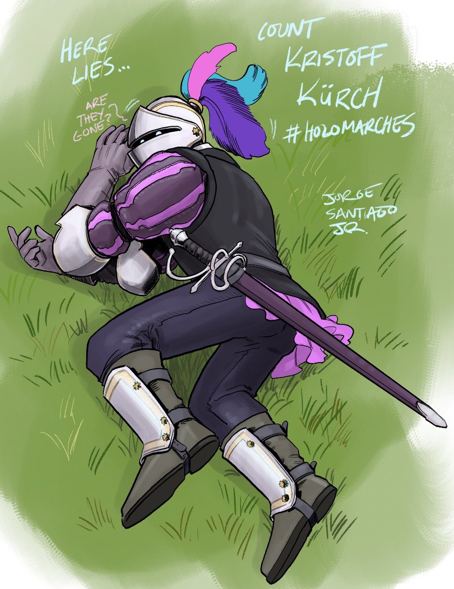 Day 26: Count Kristoff played by <a href="/gavisbettel/">Gavis Bettel🎩HOLOSTARS EN</a> from #HoloMarches, doing the Yamcha pose. I love this campaign so far, <a href="/crimzonruze/">Crimzon Ruze💢HOLOSTARS EN</a> is a great DM.

#CrimzonMuze #Bettelful #inktober2024 #Inktober #dungeonsanddragons #dnd #fantasy #fantasyart #holostars #hololive #vtuber #dndart
