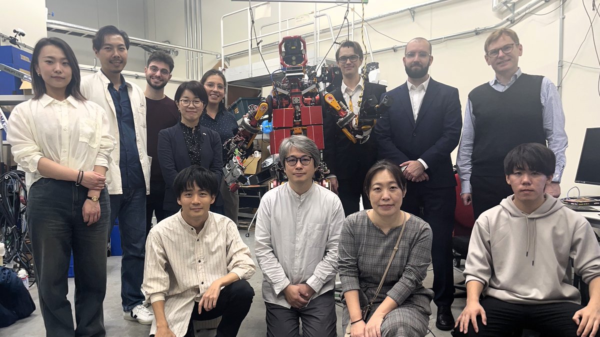 SwedenOSI_Japan's tweet photo. On 22 October the OSI had the honor to visit a robotics lab and joining a symposium at the University of Tokyo. At the symposium researchers and students from KTH, one of the Stockholm Trio universities, and the University of Tokyo presented their latest research on robotics. https://t.co/XT76E8AUpG