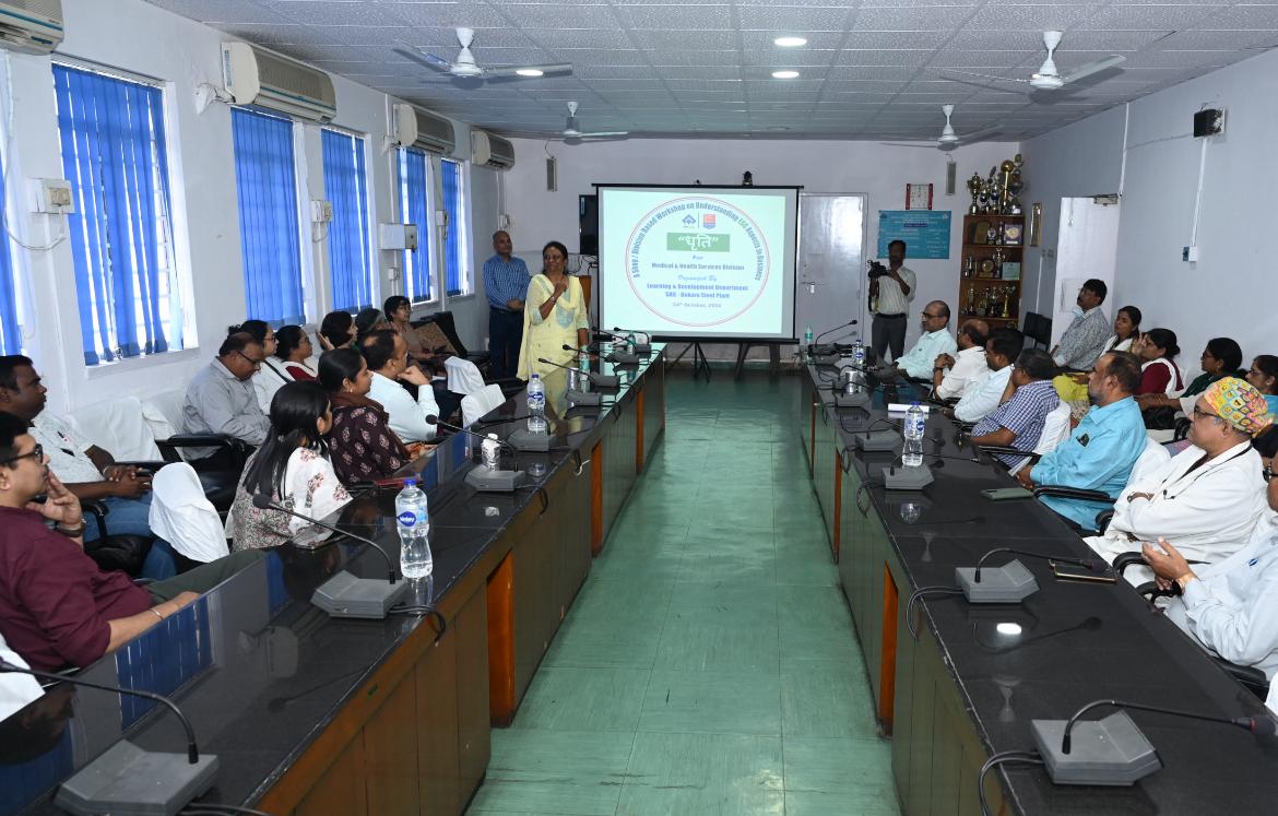 SAILBSL2's tweet photo. #ESG
Bokaro Steel Plant organized the “Dhriti” #ESGAwareness Workshop for Medical and Health Services officers at BGH as part of capacity building for sustainable and responsible practices, focusing on long-term commitments to environmental conservation and social responsibility https://t.co/v0j8g8CWTP