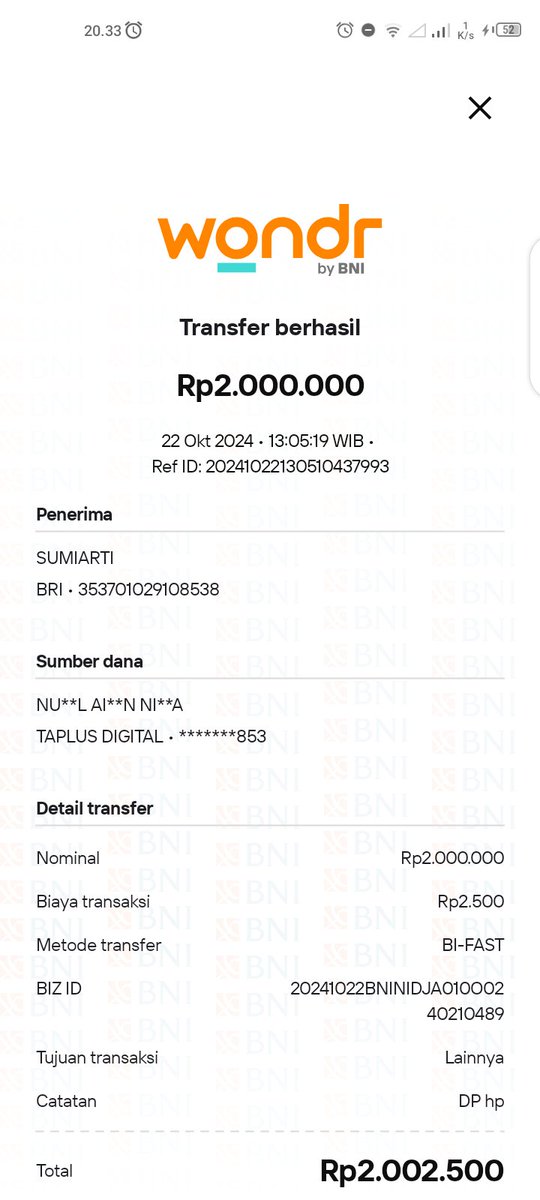 Nissaa2204's tweet photo. ini bukti gue tf ke dia ati ati klo ada yg minta tf ke rekening ini 
3537 0102 9108 538 a.n Sumiarti https://t.co/ZtSJMLK2Oz