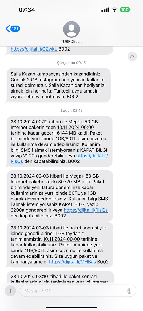 nidanolcek's tweet photo. Dün gece uyuduğum esnada bir anda aşım mesajları gelmeye başlayıp 600₺ lik bir faturayı 1400 küsür e çıkaran @Turkcell  e soruyorum normalden zaten fazla geçiriyorsunuz hizmet vs diye kendimizi kandırıyoruz da kullanmadığımız şeyi nasıl fatura edebiliyorsunuz? https://t.co/uUfAnfxD5p
