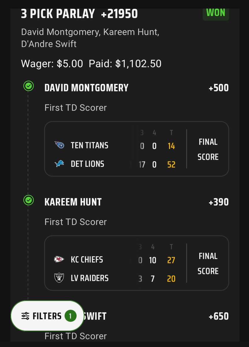 da_CO_MISH's tweet photo. @CodyBrownBets Cost of a DK scratcher $5, watching Commanders kick 4 FGs staring at my phone for 3 quarters looking for a DK cashout offer....priceless https://t.co/SrohQXJvI5