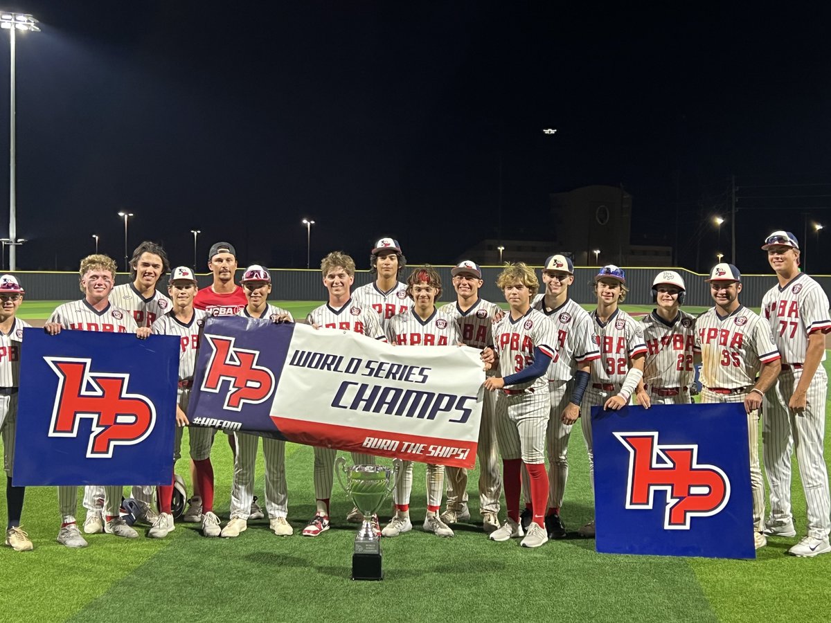 ✭Five Tool Texas✭ (@fivetooltexas) on Twitter photo 🏆 Champions 🏆
Congrats to <a href="/HPBArecruiting/">HPBA Recruiting</a> Yankees’ on winning the Championship of the HP World Series!
#WatchEm 🏆 Champions 🏆
Congrats to <a href="/HPBArecruiting/">HPBA Recruiting</a> Yankees’ on winning the Championship of the HP World Series!
#WatchEm
