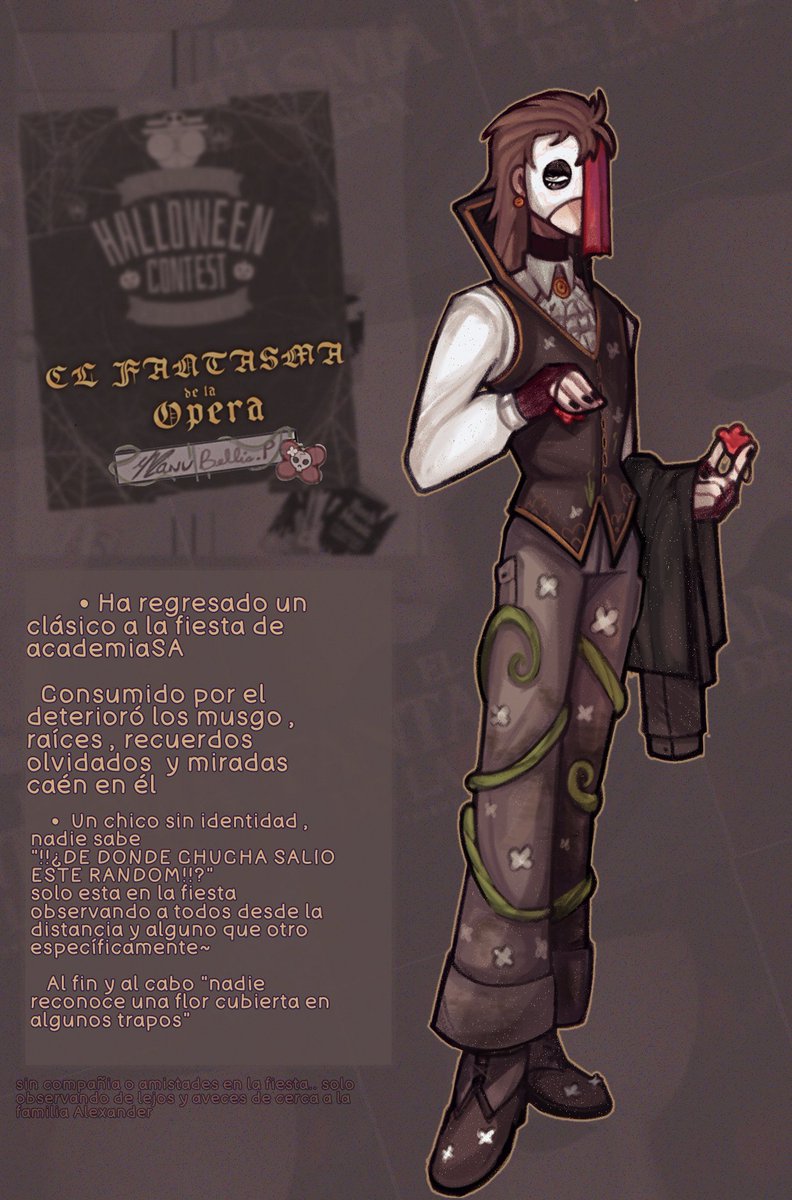 ┴┬┴┬┴┬┴┬┴┬┴┬┴┬
🥀 ..『 ʜᴀ ʀᴇɢʀᴇsᴀᴅᴏ ᴜɴ ᴄʟᴀsɪᴄᴏ ᴀ ʟᴀ ᴀᴄᴀᴅᴇᴍɪᴀsᴀ  " EL FANTASMA DE LA OPERA" 』 

uff-... mejor tarde que nunca ;; 
#AcademiaSA #SupremosAntagonistas #SpookydemiaSA #HalloweenIcons