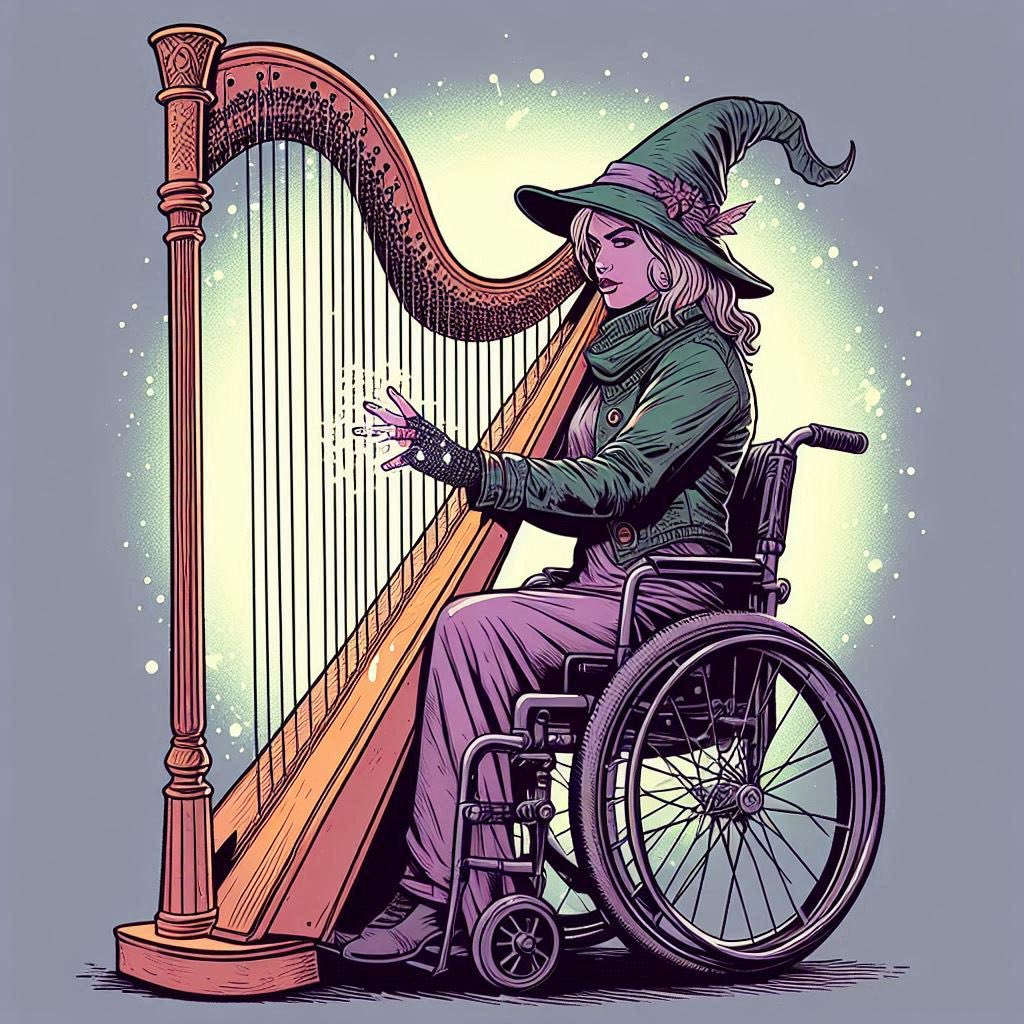 accepting the existence of magic in a fantasy setting should not be easier than accepting the existence of disabled people in a fantasy setting 🎵🎼🎶