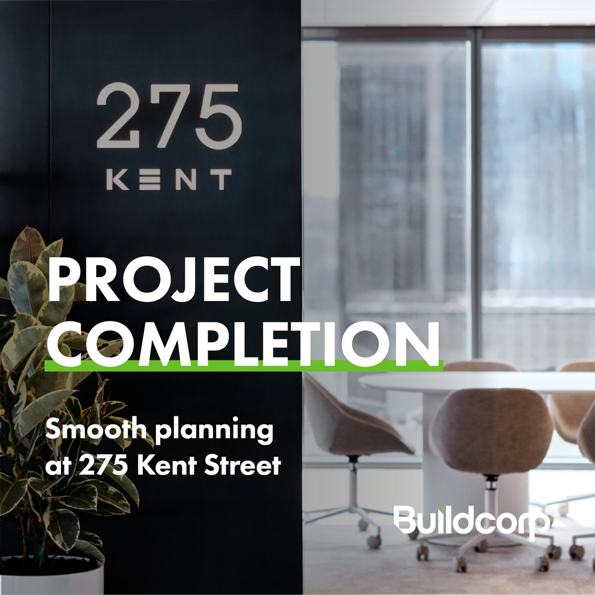 SMOOTH PLANNING | Having partnered with <a href="/Mirvac/">Mirvac</a>  to reposition the top nine floors of the skyrise platform for a new tenancy, we’re pleased to announce the completion of our work at 275 Kent Street. More here: buildcorp.com.au/news/