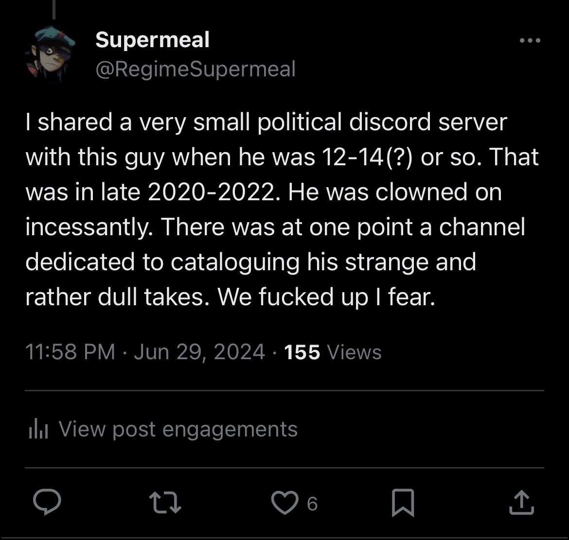 RegimeSupermeal's tweet photo. @NeatAlfonzo I made a tweet about Max earlier this year https://t.co/jr93iSwS9b