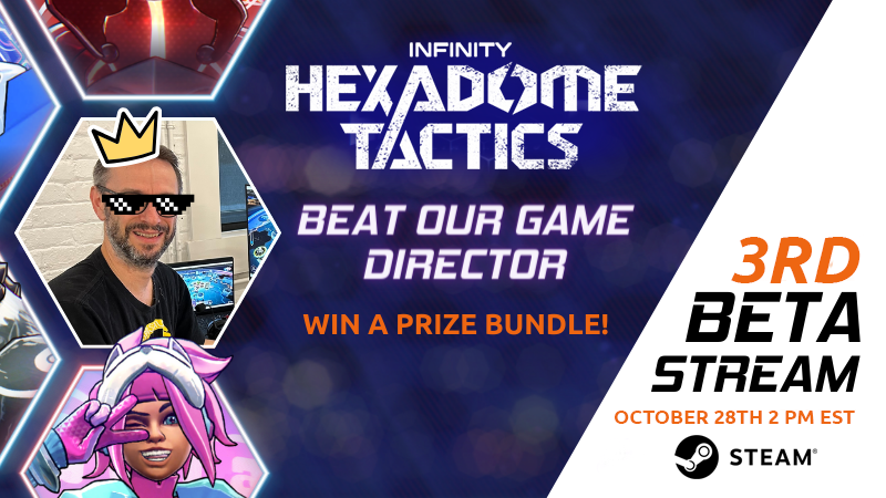 Blindspot_Games's tweet photo. 🤠 What is your rank on the leaderboard, Coach? 
🏟️October 28th at 2 PM EST, the top 3 coaches will have the chance to face our Game Director in the HexaDome and win special prizes! Get more details in Discord https://t.co/UrYcCgRd2Y #pvp #turnbased #IndieGame #indiedev #InfinityUniverse