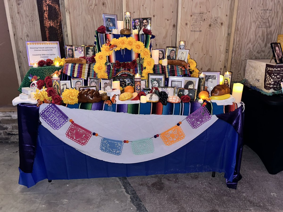 Our yearly offering honoring the friends and family of <a href="/VMHSEagles/">Veterans Memorial HS</a> at the <a href="/DDLMFestCC/">DiaDeLosMuertosCC</a> Always in our hearts.