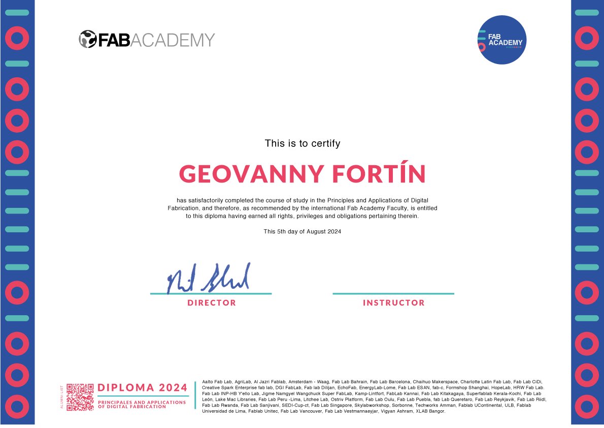 UNITEC_hn's tweet image. ¡Felicitaciones al Ing. Geovanny Fortin! Este año se une a la prestigiosa lista de graduados del Fab Academy y, además, ha sido promovido como Coordinador de nuestro #FabLab. Su dedicación sin duda destacará los nuevos proyectos y prototipos de nuestros estudiantes. 👏