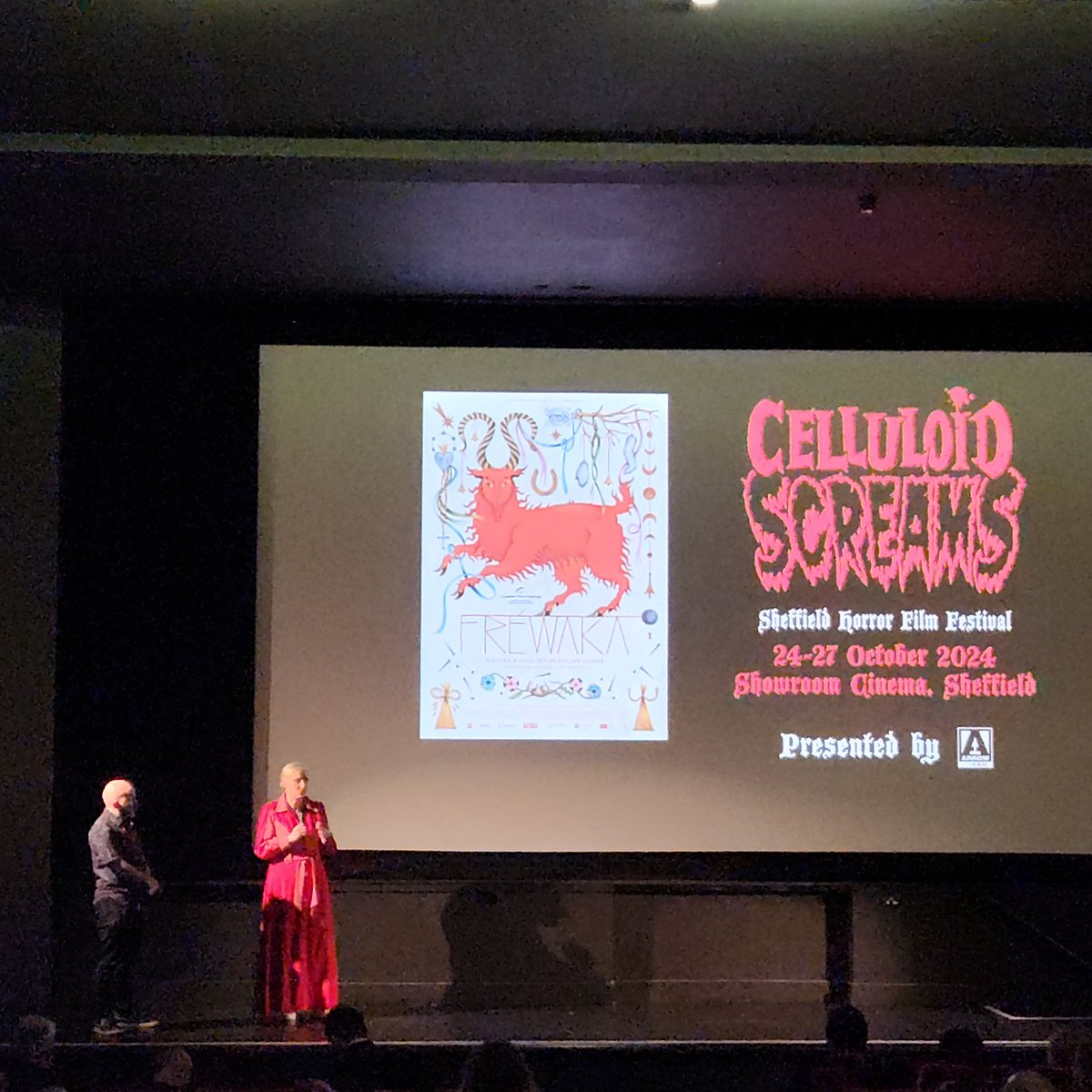 tremorphonic's tweet image. Day 4 of #CelluloidScreams 2024 - final day!
5 movies today, #TheParagon #FromBeyondTheGrave #1978 #Frewaka and #KrazyHouse
Some great, some downright insane! Great weekend, thanks to @spectralfilms @celluloidscreams @shefhorrorfest
#HorrorMovies #NowWatching #FilmFestival