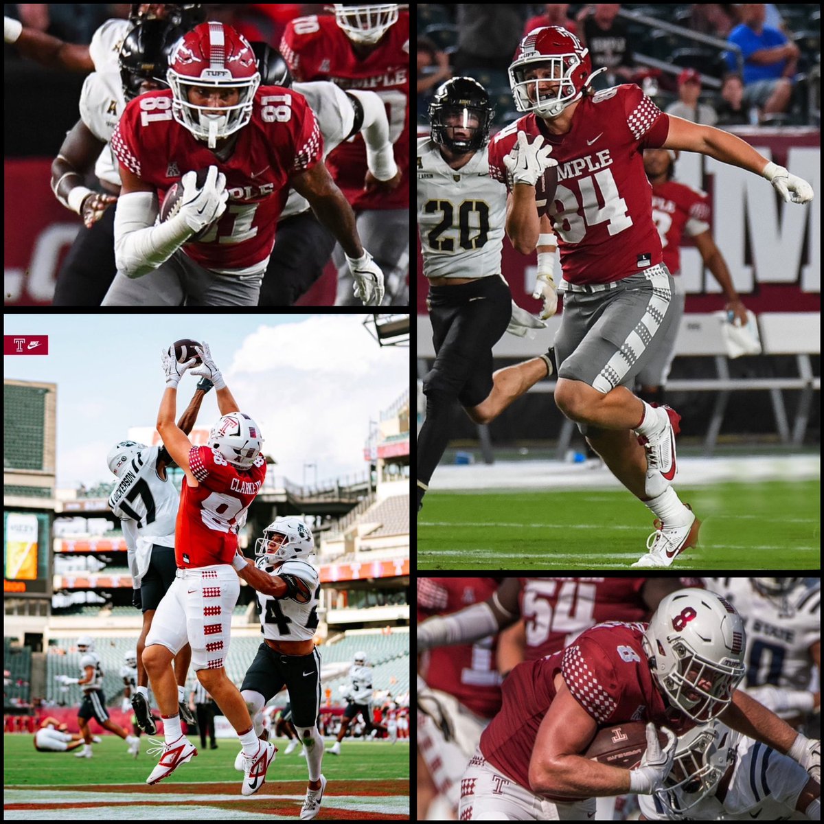 CoachScheier's tweet photo. Happy NATIONAL TIGHT ENDS DAY
to the @Temple_FB Tight Ends!
Extremely FORTUNATE to play a role in DEVELOPING these young MEN,
BOTH on and OFF the field. #Mixed
#TightEndTUFF #TempleTUFF https://t.co/OMsPhinGkI