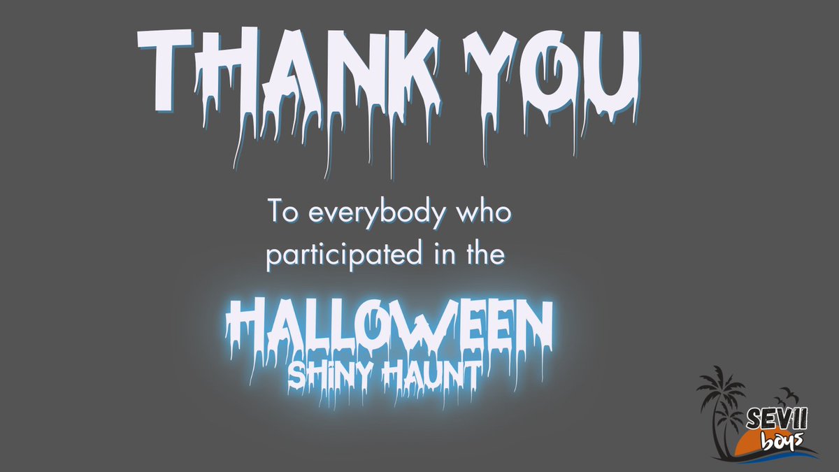 Thank you to everybody who participated in the Halloween Shiny Haunt! We're tallying up the shinies and will announce the winners Wednesday 10/30!