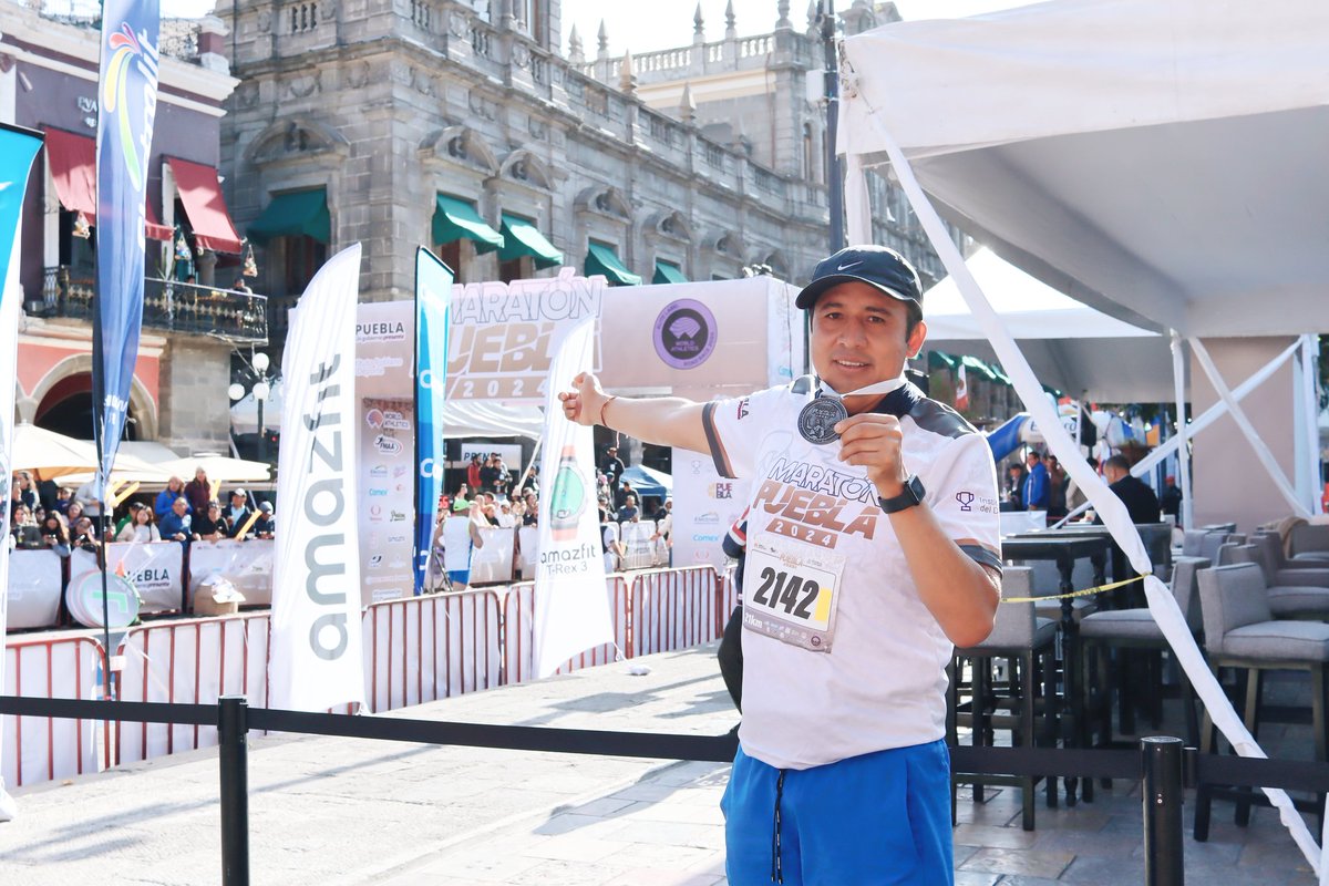 manuelduarteoax's tweet photo. 🏃🏻‍♂️ El día de hoy participé en el "Medio Maratón Puebla 2024", corriendo 21k de distancia. 
📍 La salida y meta de la carrera fue en Zócalo de Puebla. 
🏃🏻‍♂️ Correr es un deporte que disfruto mucho, además de ser una forma para cuidar nuestra salud 👍🏼
 #mediomaratonpuebla2024 #run https://t.co/4ZN8A16LN0