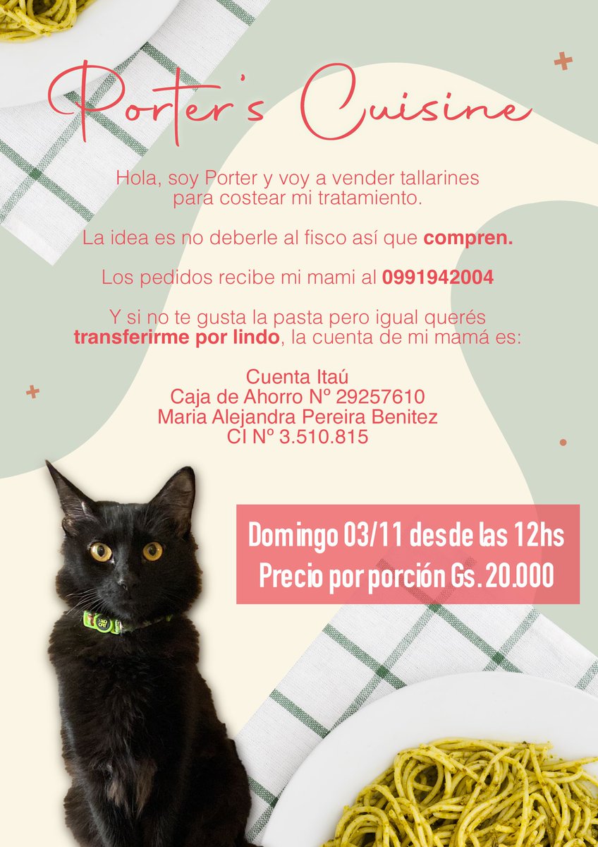 Bueno mi gente latino, mi bebé Porter necesita ayuda para costear su tratamiento que es largo y un poquito caro, vamos a estar haciendo actividades pro Porter ❤️‍🩹 así que si pueden ayudar difundiendo o aportando aunque sea 5mil les vamos a agradecer de corazón 🙌🏼✨💖