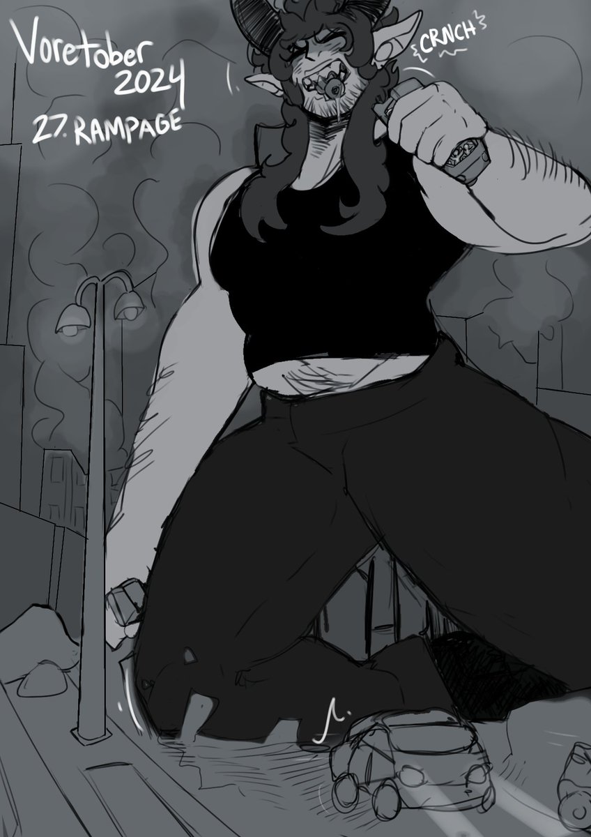MiniatureMallow's tweet photo. #voretober2024 
27. Rampage https://t.co/ZVqF2FlpkF