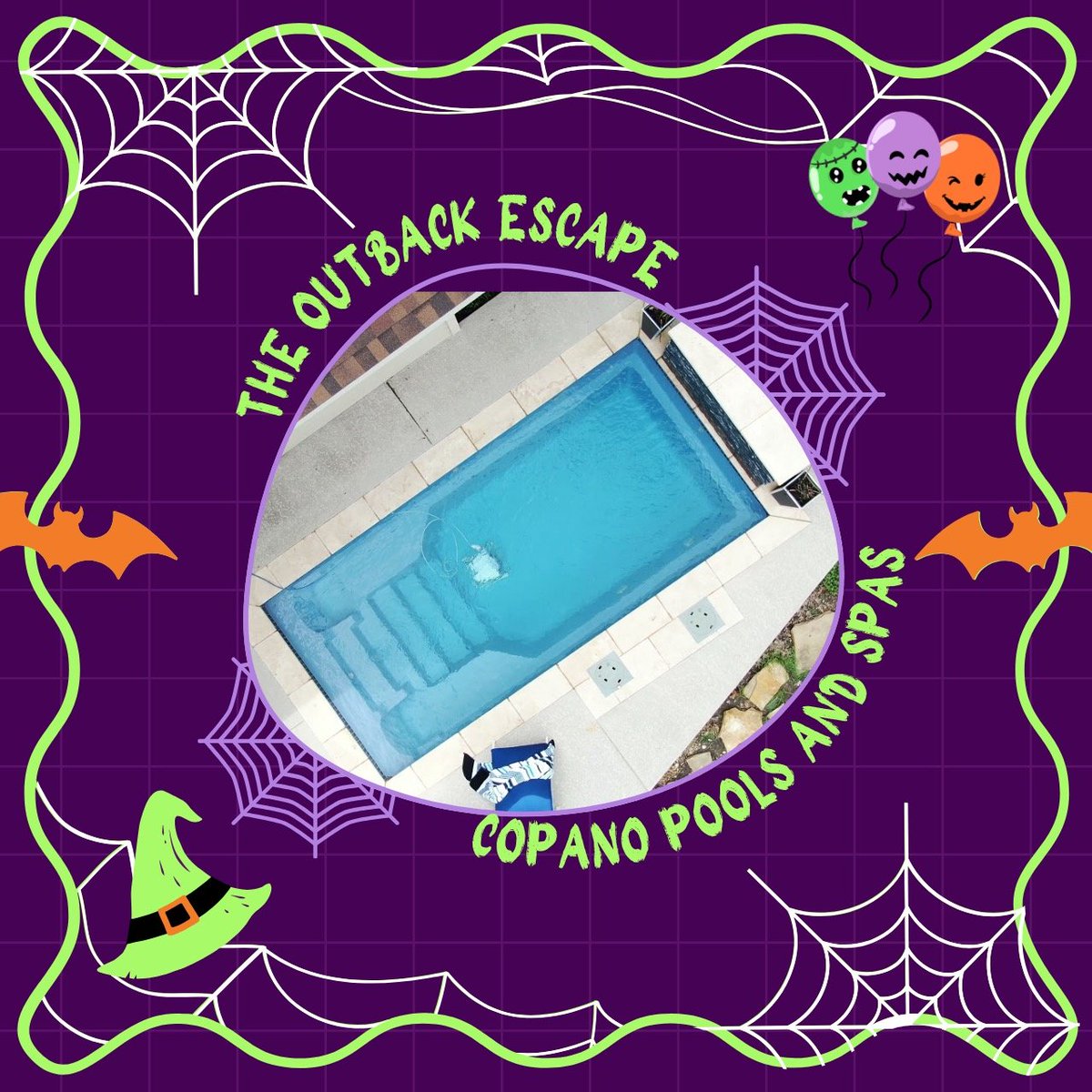 CopanoPools's tweet image. Get ready for a spooktacular Halloween swim in the Outback Escape! 

#HalloweenSwim #FiberglassPool #SpookySwim #OutbackEscape #PlungePool #SwimSpa #FitnessPool