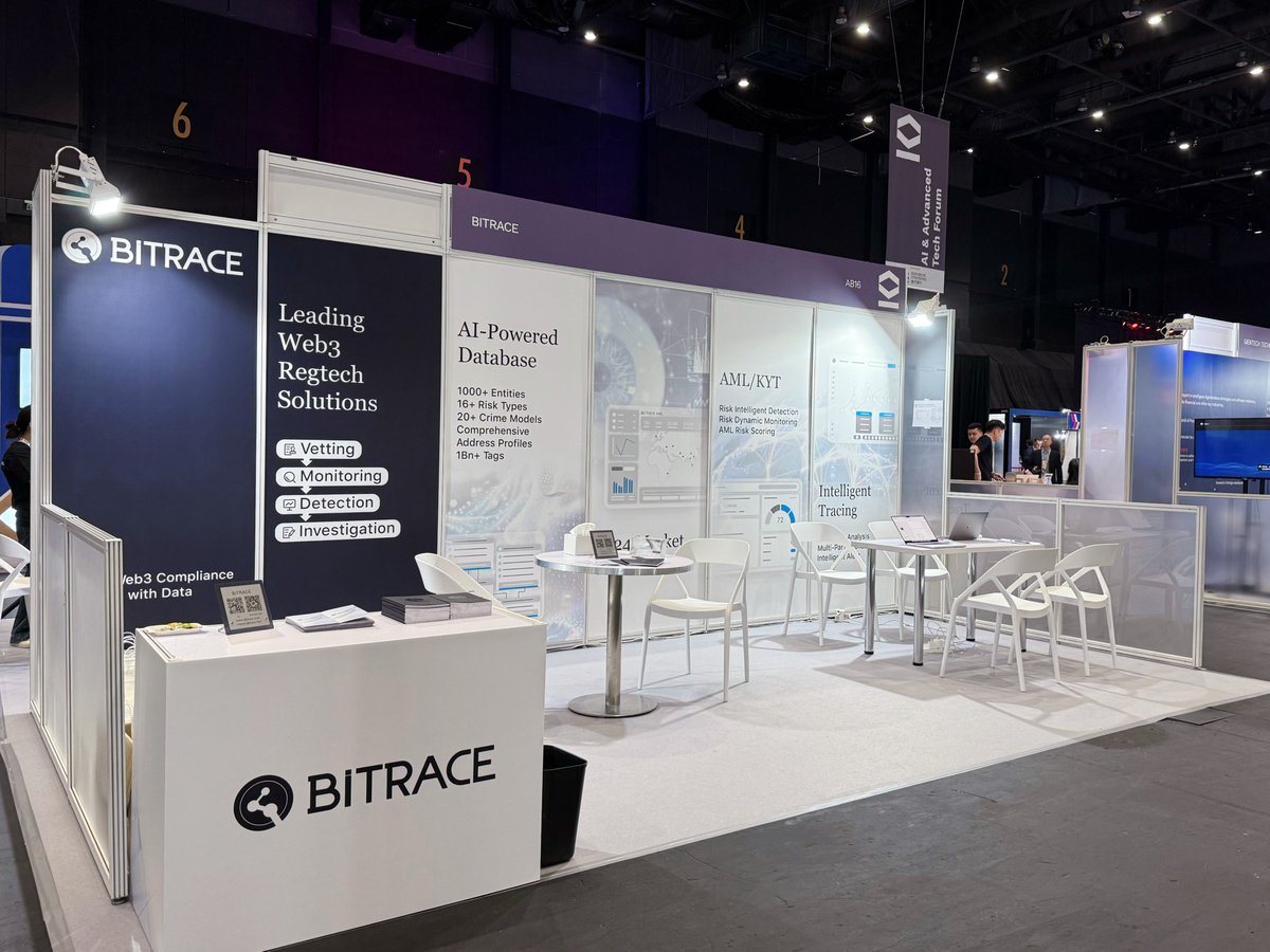 Bitrace_team's tweet photo. 🇭🇰Day 1 in #HKFTW2024 Come and find #Bitrace in #AB16!
Here for the next two days, looking forward to meeting you👏 https://t.co/hCB5PMcIXz