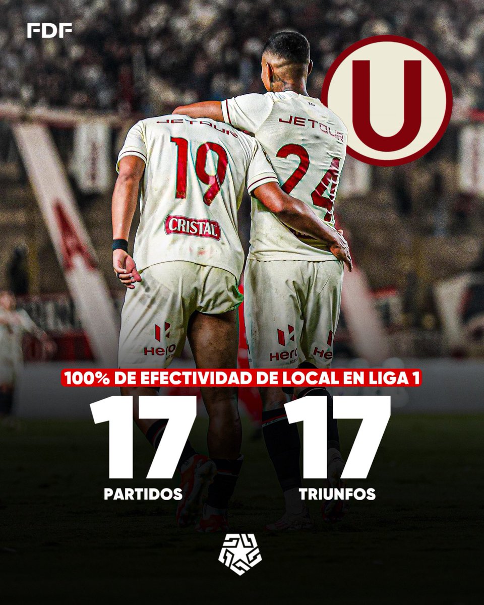 fanaticospe's tweet photo. 💯🔴🟡 HISTÓRICO RÉCORD: La ‘U’ es el primer club peruano en ganar TODOS SUS PARTIDOS de LOCAL en una temporada de liga. 51 puntos de 51 posibles en su casa. IMBATIBLES en el Monumental en el año de su Centenario. https://t.co/H3SotL5ldH