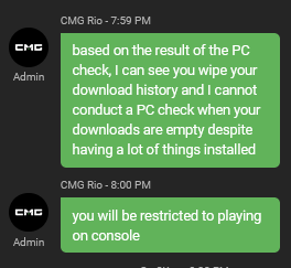 Sm2Ke's tweet image. Just got console restricted for a $1 holy shit i am on mars
