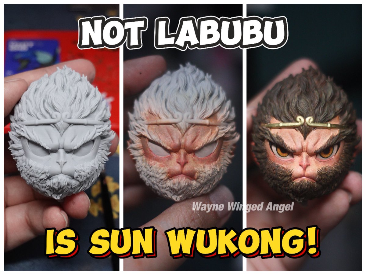 WWA_wayne's tweet photo. Cute angry Wukong #wukong #BlackMythWokong #3Dprint https://t.co/eUF519hm9q