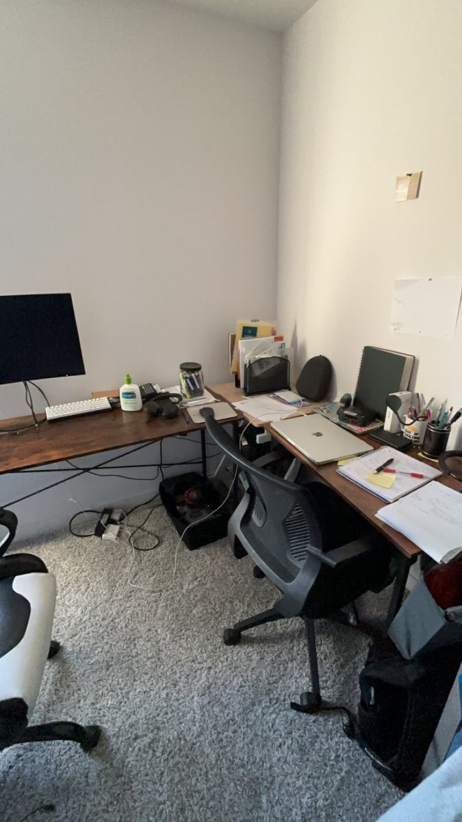 My desk: 3 internships, 2 failed startups, 1 degree, endless coffee stains, and a million coding projects later: