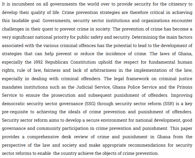 LAJ_Journal's tweet photo. Tuffour, Kwadwo Addo, and Cecilia Adjanor. “#Crime and #Punishment in #Ghana: The Need for #SecuritySectorReforms.” Law and Justice, vol. 9, no. 1, Aug. 2024, pp. 110–29. https://t.co/XZNsvJKZUD, https://t.co/XQJj2PAMqE. https://t.co/GvLl10Fu3F