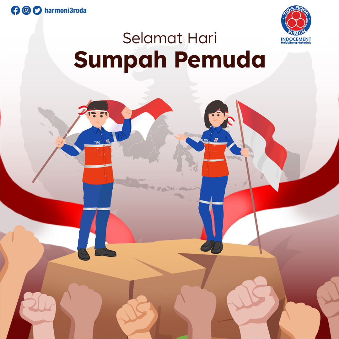 harmoni3roda's tweet photo. Selamat Hari Sumpah Pemuda 2024!
Bersama kita wujudkan mimpi dan harapan untuk Indonesia yang lebih maju!
#Sumpahpemuda2024 #GenerasiMuda #harisumpahpemuda #Indocement #SemenTigaRoda #Harmoni3Roda https://t.co/2s1vpG73u8