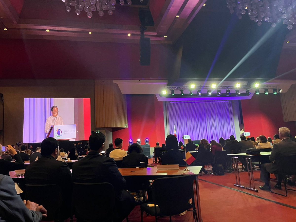 sdg2188's tweet photo. "We are watching history unfold. All of us here are helping to write history✍️. 700 participants from 84 countries representing 6 regions."- Sec. Carlito Galvez of @peacegovph during his opening remarks. #UNSCR1325 #WomenPeaceandSecurity #ICWPS https://t.co/0yfbch9KDI