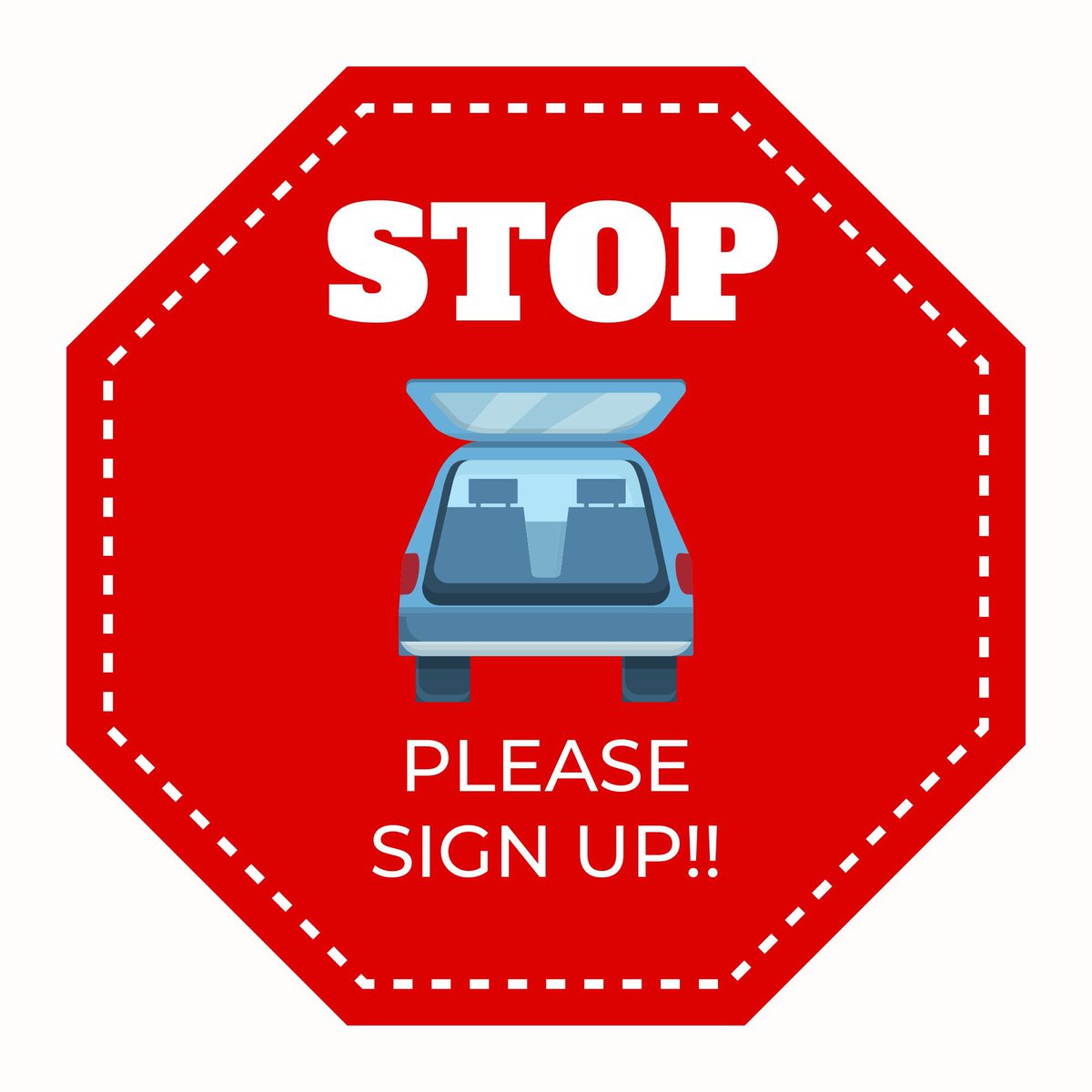 We’re so close to the Trunk or Treat this Wednesday, but we need some more trunks. PLEASE consider signing up and/or convincing your friends to sign up 😊. Sign up here: signupgenius.com/go/30E0E4DA5A7…