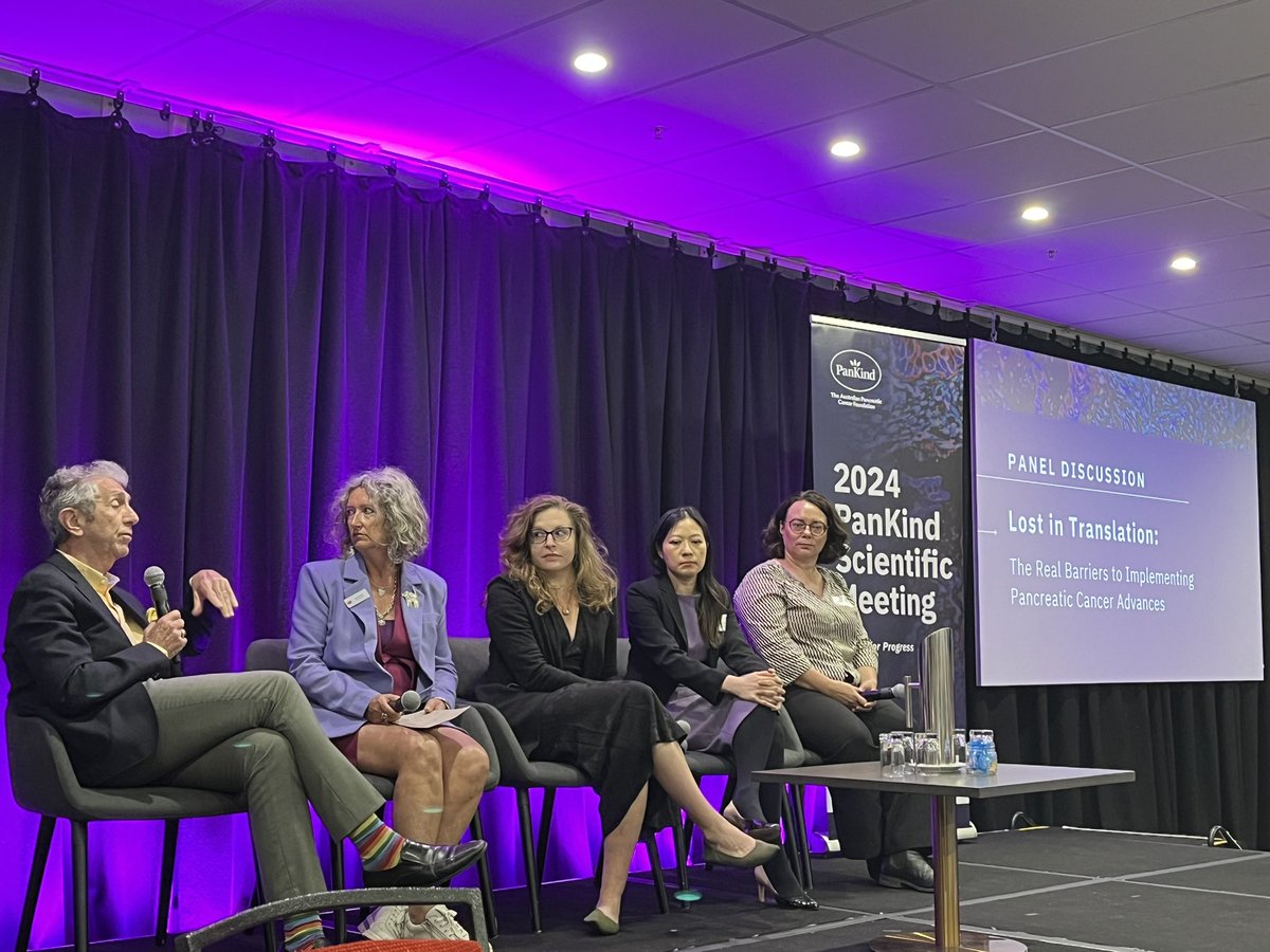 Focussed approach to better outcomes for patients with pancreatic cancer with @PanKind_APCF in Sydney today 👊👊 
Panel discussion - the real barriers to implementing pancreatic cancer advances