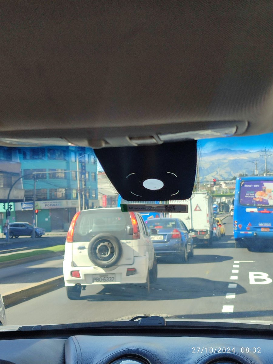 Por suerte no pasó nada pero y si el nos chocaba otra sería la historia. Comparto la foto de la placa de este tipo loco.