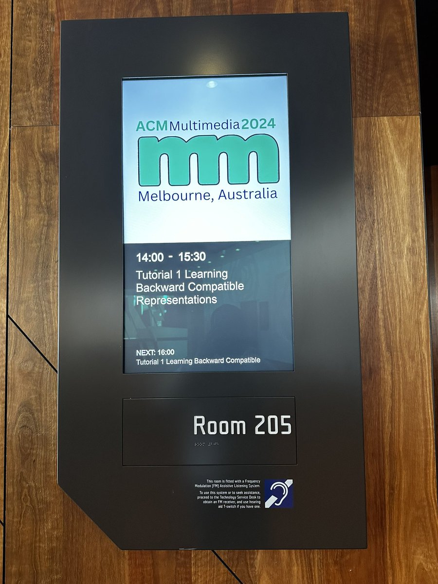 NiccoBio's tweet photo. 🕝 The Learning Backward-Compatible tutorial kicks off at 2:30 pm in Room 205. 
See you there! 

#ACMMM2024 @miccunifi https://t.co/954mkfiPIr