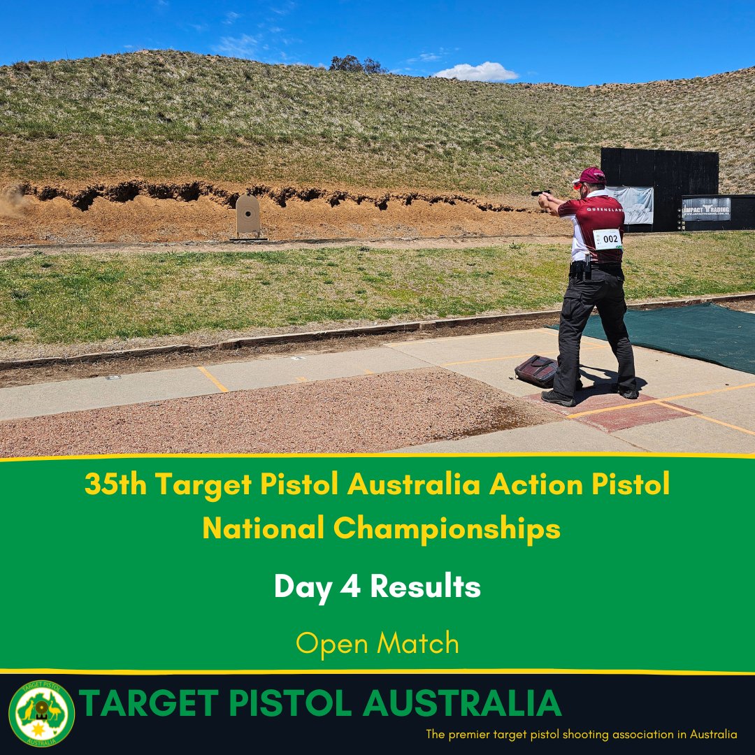 TargetPistolAus's tweet photo. results from day 4 of the 35th TPA Action Pistol Nationals -  https://t.co/j0ELr1nBYb https://t.co/MTBk9BUq1U