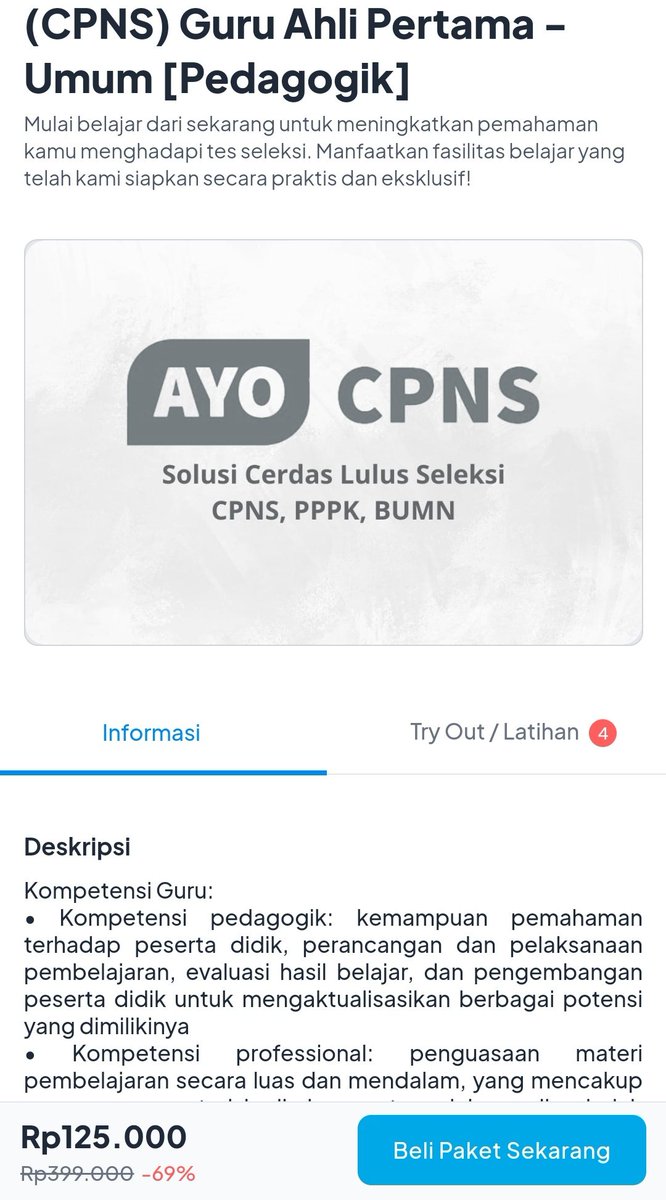 mhmuch's tweet photo. Untuk SEMUA FORMASI GURU, ada kompetensi pedagogik.

Selebihnya profesional sesuai mapel yang dilamar. 

Belajar pedagogik bisa di ayocpns, pake kode SKDCPNS2025 utk tambahan diskonnya. https://t.co/QJkseMGjLg