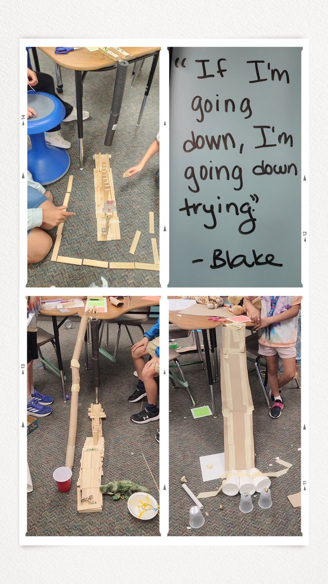 This week brought lots of trials, lots of errors, and finally the most joyous cheers of success when their simple machines turned into working Rube Goldberg machines... even if success didn't look quite like they had meticulously planned.
#HayesHawks <a href="/HayesHawks/">Jeanette Hayes Elem</a>