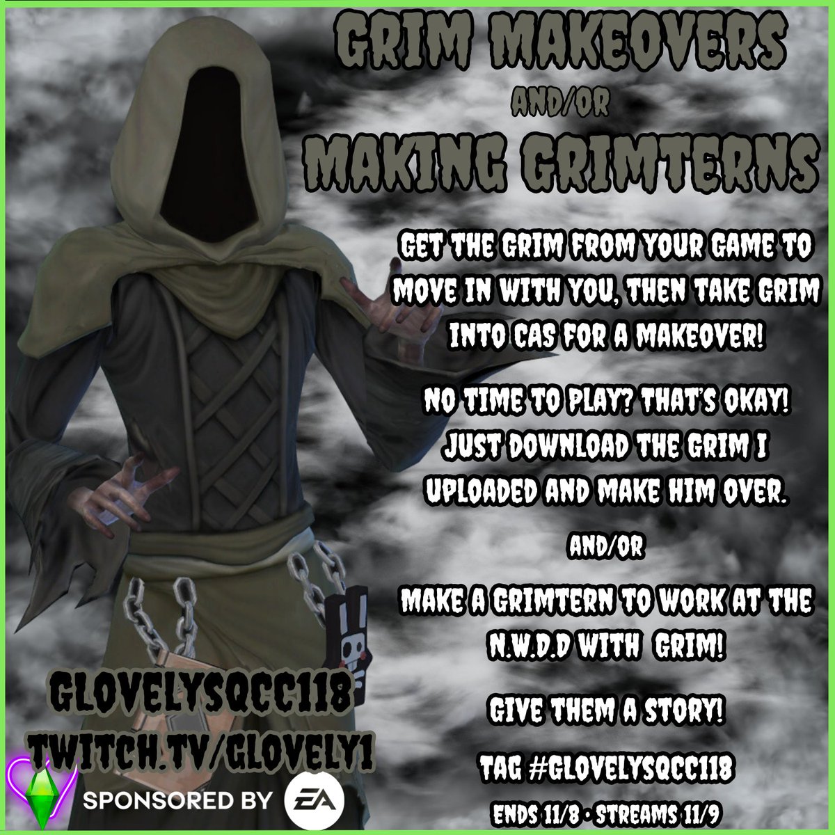 lovely1_g's tweet photo. Hey Sims Community! Have I got a ghoulishly fun CAS Challenge for you! ๐ชฆ๐คNeed a Grim? Download him here โ https://t.co/HawJdRK6Ro
#GLovelysQCC118 #TheSims4 #EACreatorNetwork https://t.co/Qns53QjwcJ