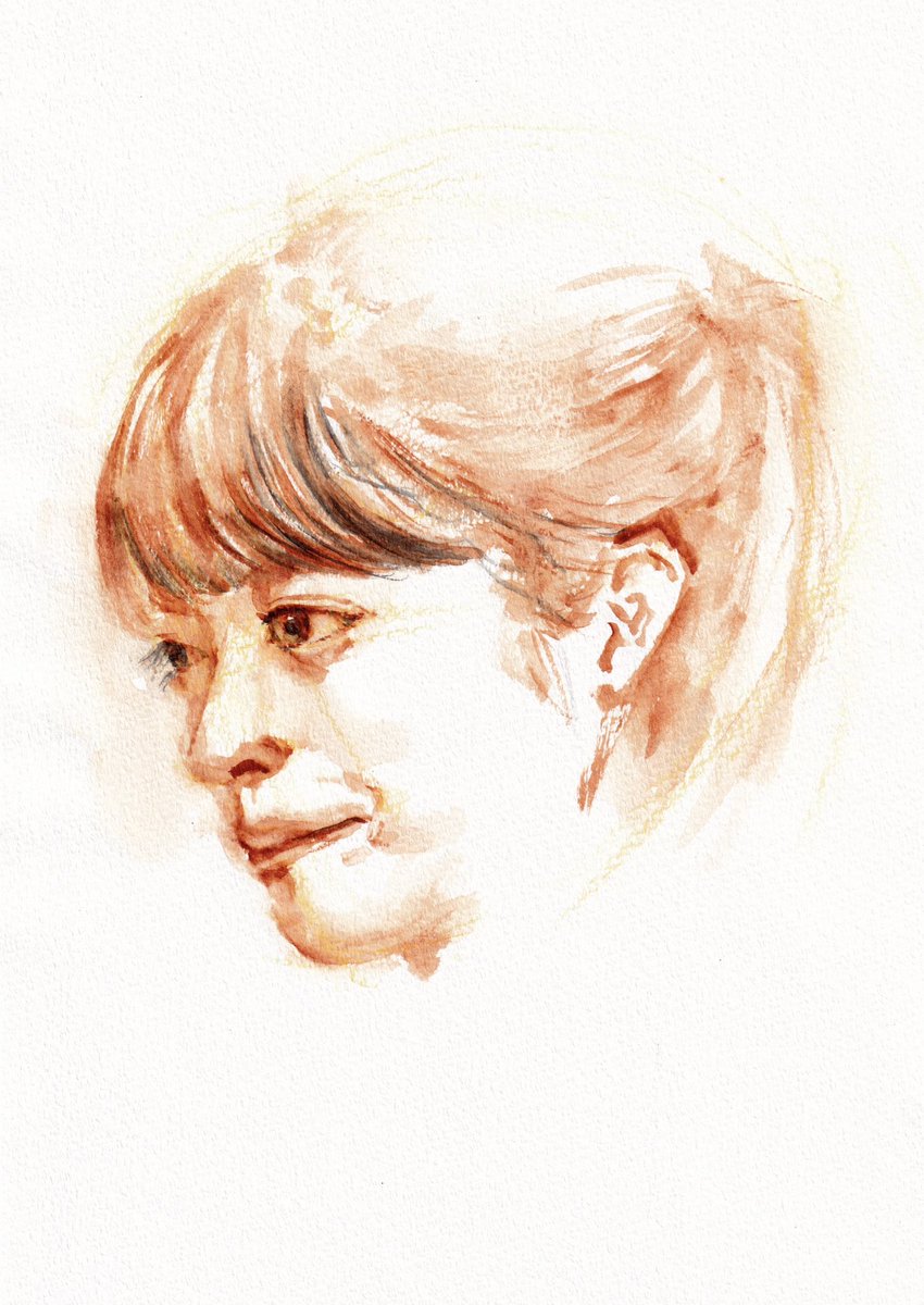 cugiutti's tweet photo. #朝ドラおむすび 米田結役の橋本環奈さんを描きました🎨
先週から物語が一気に動き出した感じですね。姉の歩に感情をぶつけるシーンも圧巻でしたが、おばあちゃんのおむすびを食べてホッとする表情が印象的でした。

#似顔絵 #水彩画 #絵 #絵描き #おむすび #おむすび絵 #朝ドラ #橋本環奈 https://t.co/sJWEt5JGjt