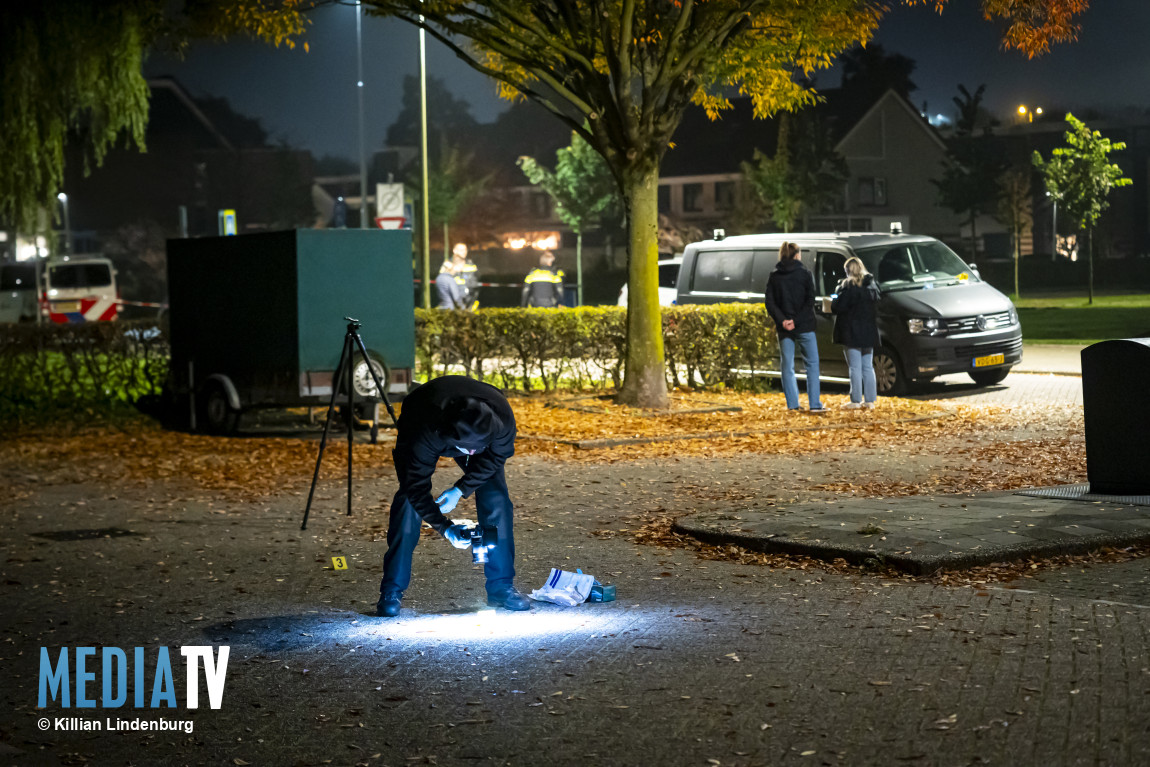 Schietpartij op Bachlaan Barendrecht: Drie mannen aangehouden