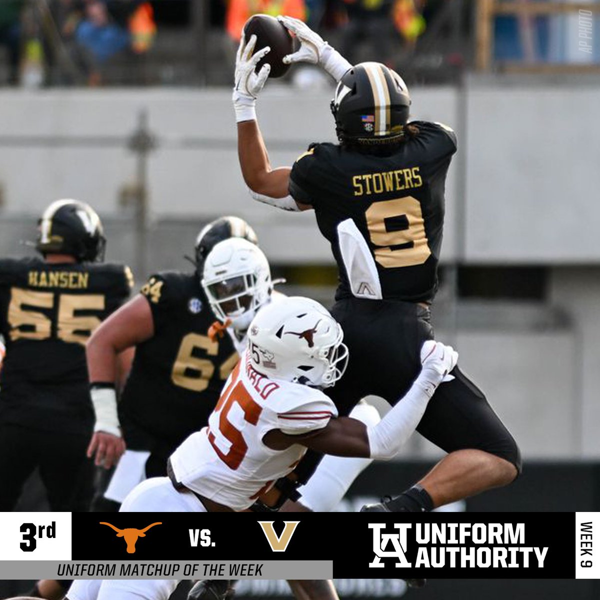 Uniform Authority (@uniauthority) on Twitter photo #UniAuthority Week 9 Uniform Matchups of the Week:
3. <a href="/TexasFootball/">Texas Football</a> / <a href="/VandyFootball/">Vanderbilt Football</a>
2. <a href="/NDFootball/">Notre Dame Football</a> / <a href="/NavyFB/">Navy Football</a>
1. <a href="/CuseFootball/">Syracuse Football</a> / <a href="/Pitt_FB/">Pitt Football</a>
#UAWeek9 #UniAuthority Week 9 Uniform Matchups of the Week:
3. <a href="/TexasFootball/">Texas Football</a> / <a href="/VandyFootball/">Vanderbilt Football</a>
2. <a href="/NDFootball/">Notre Dame Football</a> / <a href="/NavyFB/">Navy Football</a>
1. <a href="/CuseFootball/">Syracuse Football</a> / <a href="/Pitt_FB/">Pitt Football</a>
#UAWeek9