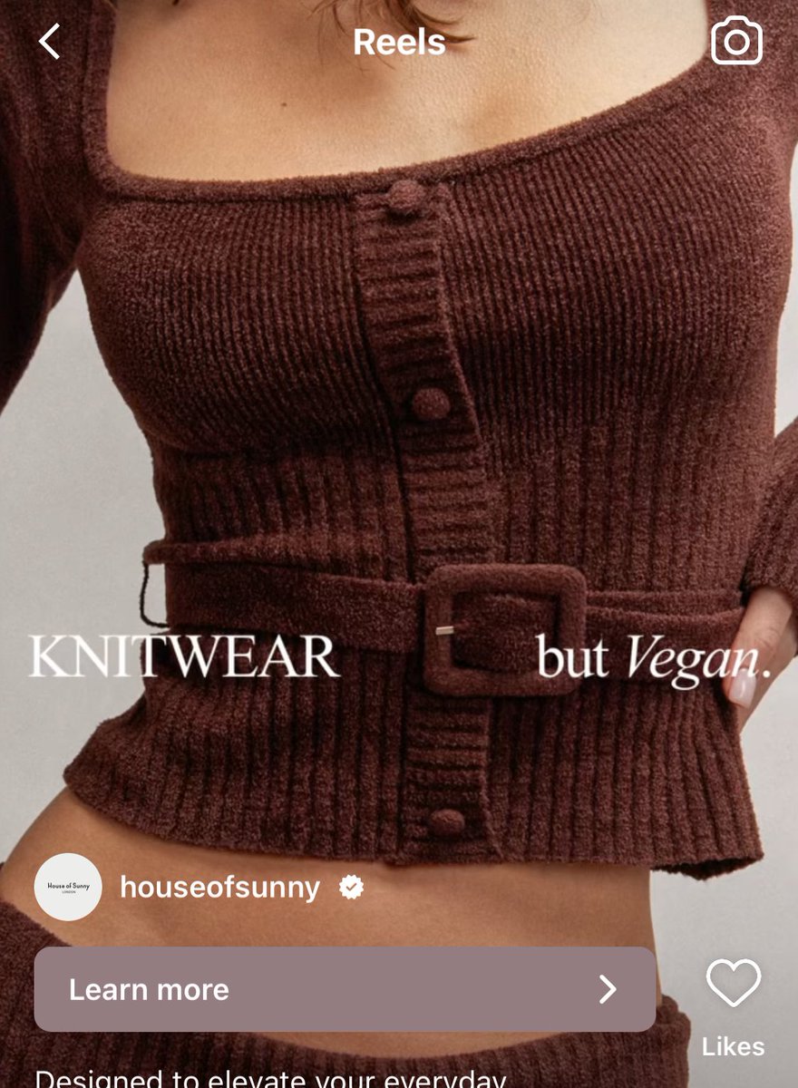 inceptstellar's tweet image. "knitwear but vegan" this is called "polyester"