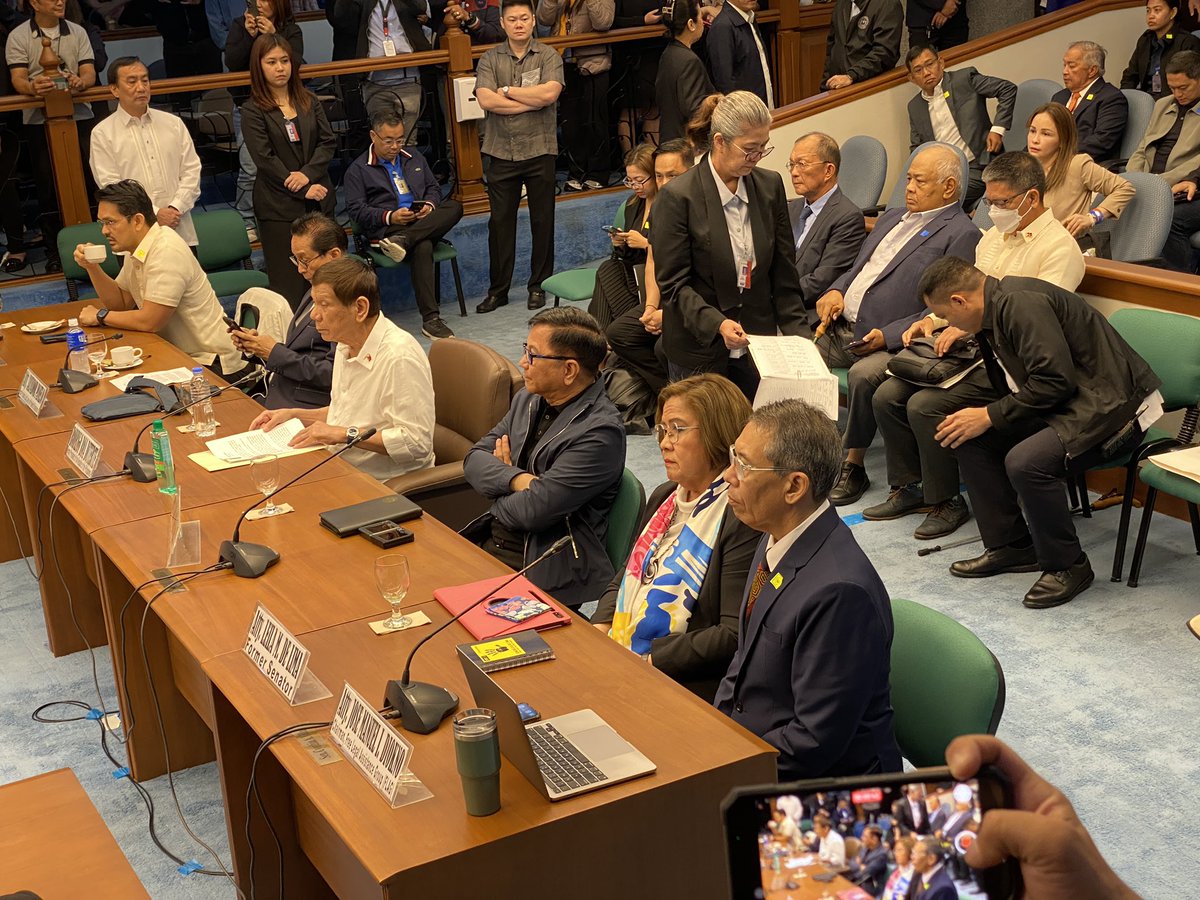Former president Rodrigo Duterte and former senator Leila De Lime are separated by only one seat in the Senate, the first time that Duterte is facing the drug war victims and the human rights community accusing his administration of a brutal and deadly war on drugs <a href="/rapplerdotcom/">Rappler</a>