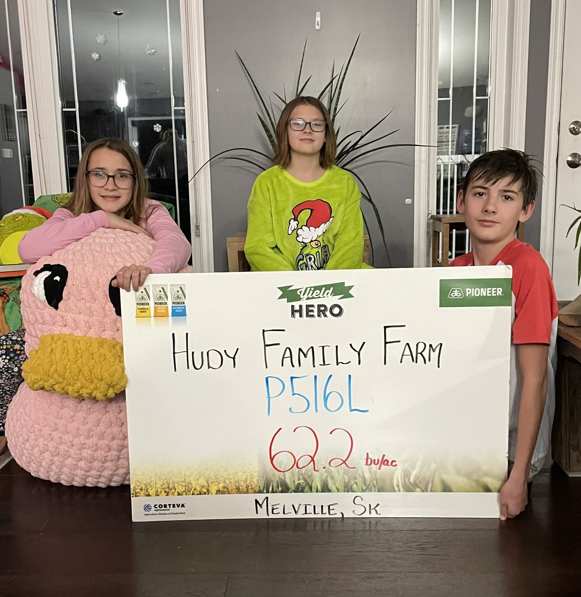 Thank you Hudy Family Farm for your 2024 entry to the Yield Hero Contest. #YieldHero24 <a href="/PioneerSeedsCA/">Pioneer Seeds Canada</a> 
#YHcontest
#WestCdnAg