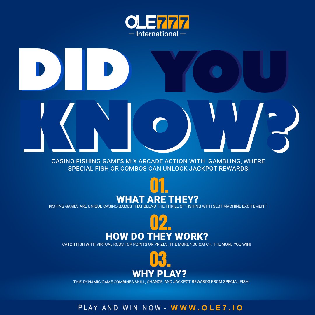 OLE777_Official's tweet image. 🎣 Trivia Time! Use virtual rods to catch fish and reel in big rewards! 💰✨

Register &amp;amp; Play now: bit.ly/3HhfY43

#funfacts #casinotrivia #fishinggames #Bigwin678  #JackpotWorldWin  #casinolife #gamblingfun #onlinecasinogames #luckycatch #playtowin #ole777