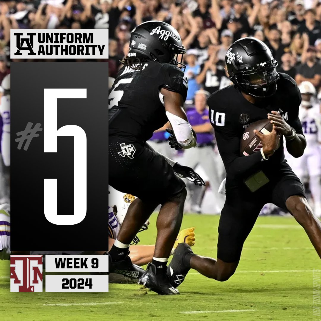 UniAuthority's tweet photo. #UniAuthority Week 9 Uniform of the Week:
5. @AggieFootball
#UAWeek9 | @TAMUequipment https://t.co/nWxXeHdSGB