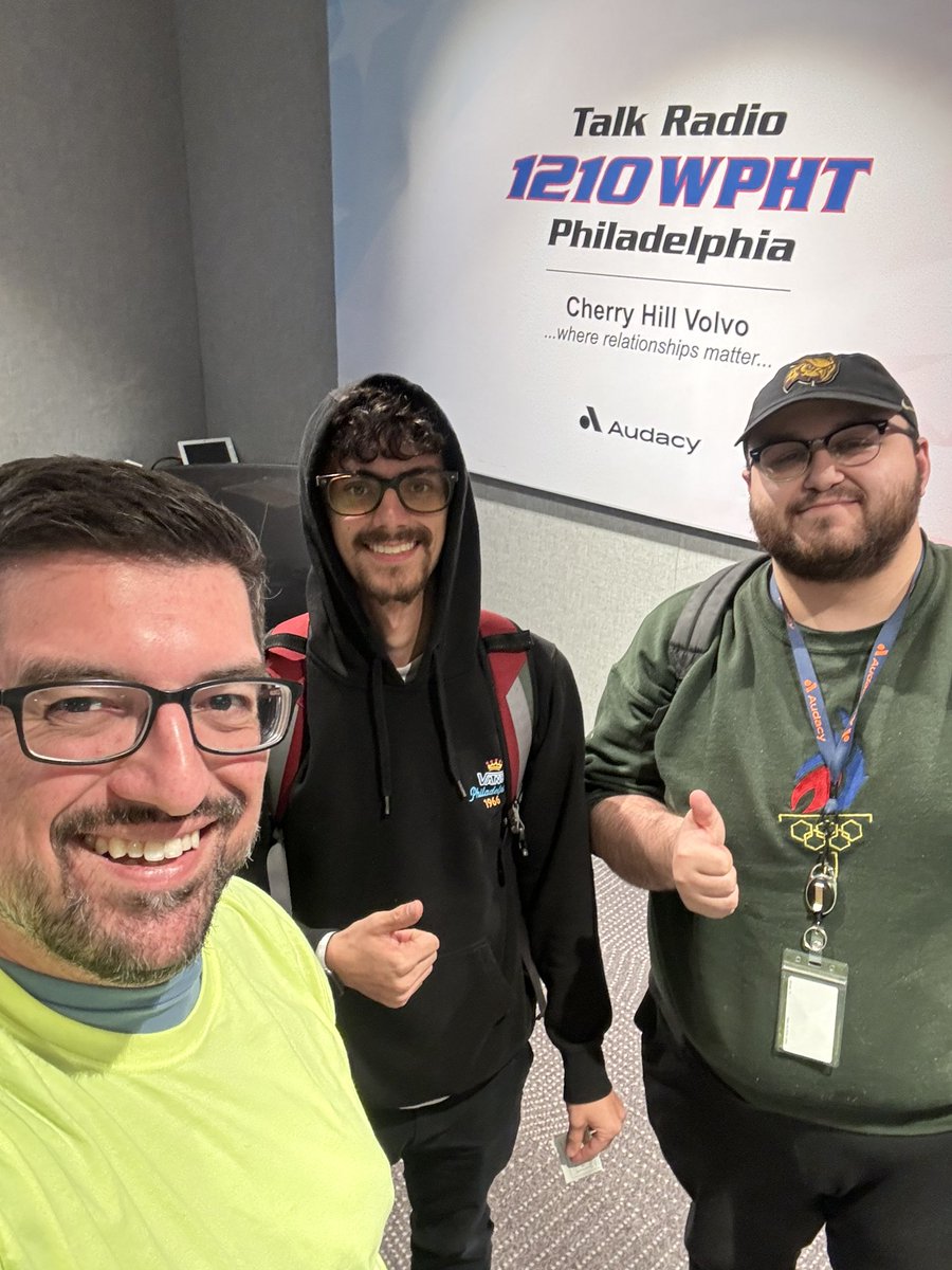 MattRooneyNJ's tweet photo. The epic return of @VideoGuyDez tonight on @1210WPHT!
God help us…
#MattRooneyShow #FightFightFight #SaveJersey #SavePA https://t.co/FkrnkDmJTg